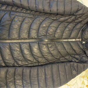 Michael Kors black package puffer jacket